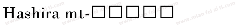 Hashira mt字体转换